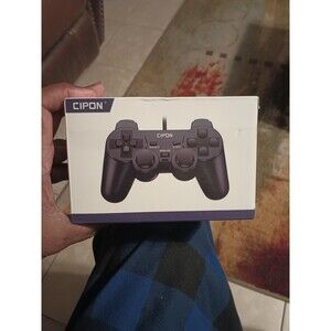 Cipon Wired Controller Compatible with PS-2 Console, Black Remote Gamepad